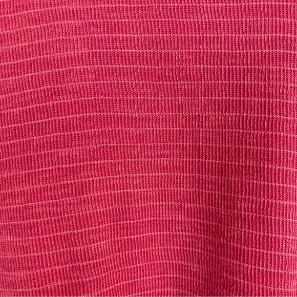We the Free pink pinstriped oversized balloon sleeve thermal top. Size small. - Picture 4 of 6